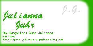 julianna guhr business card